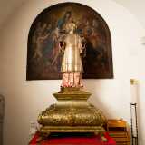 ...assieme alla pi� recente e solenne statua d�oro e argento di Santo Stefano...